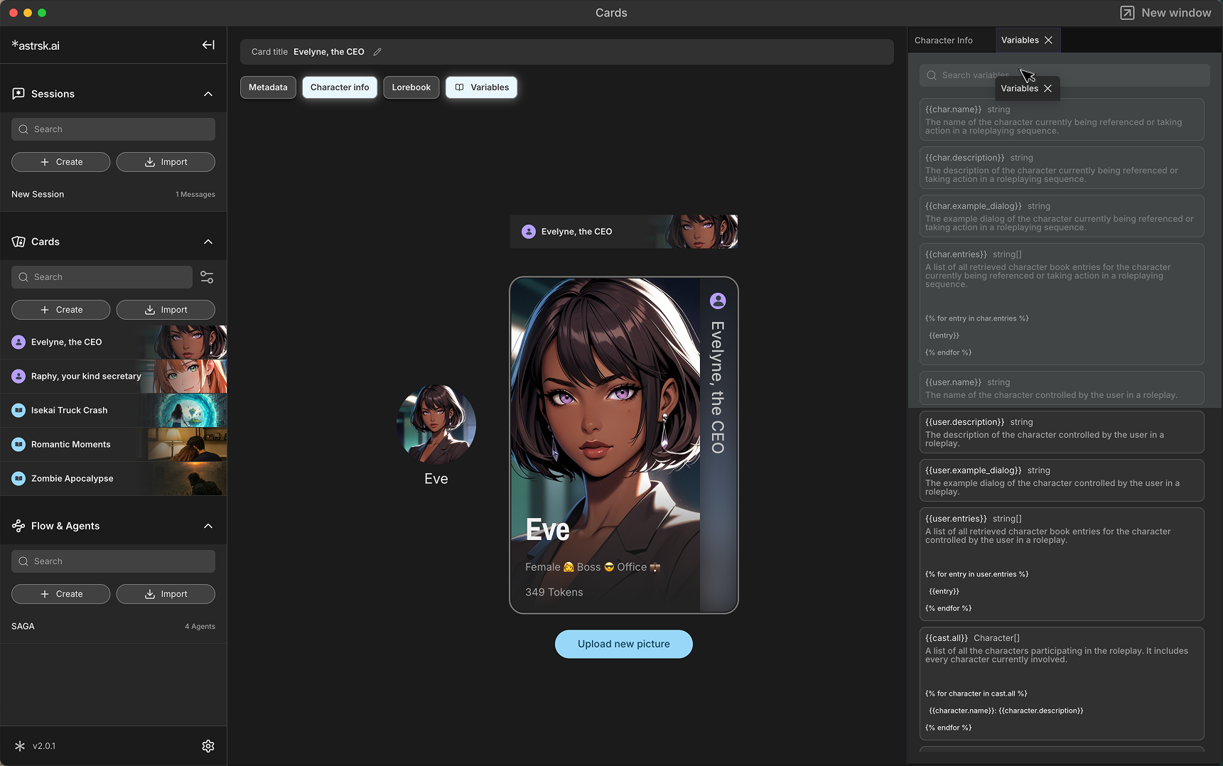 Character Card