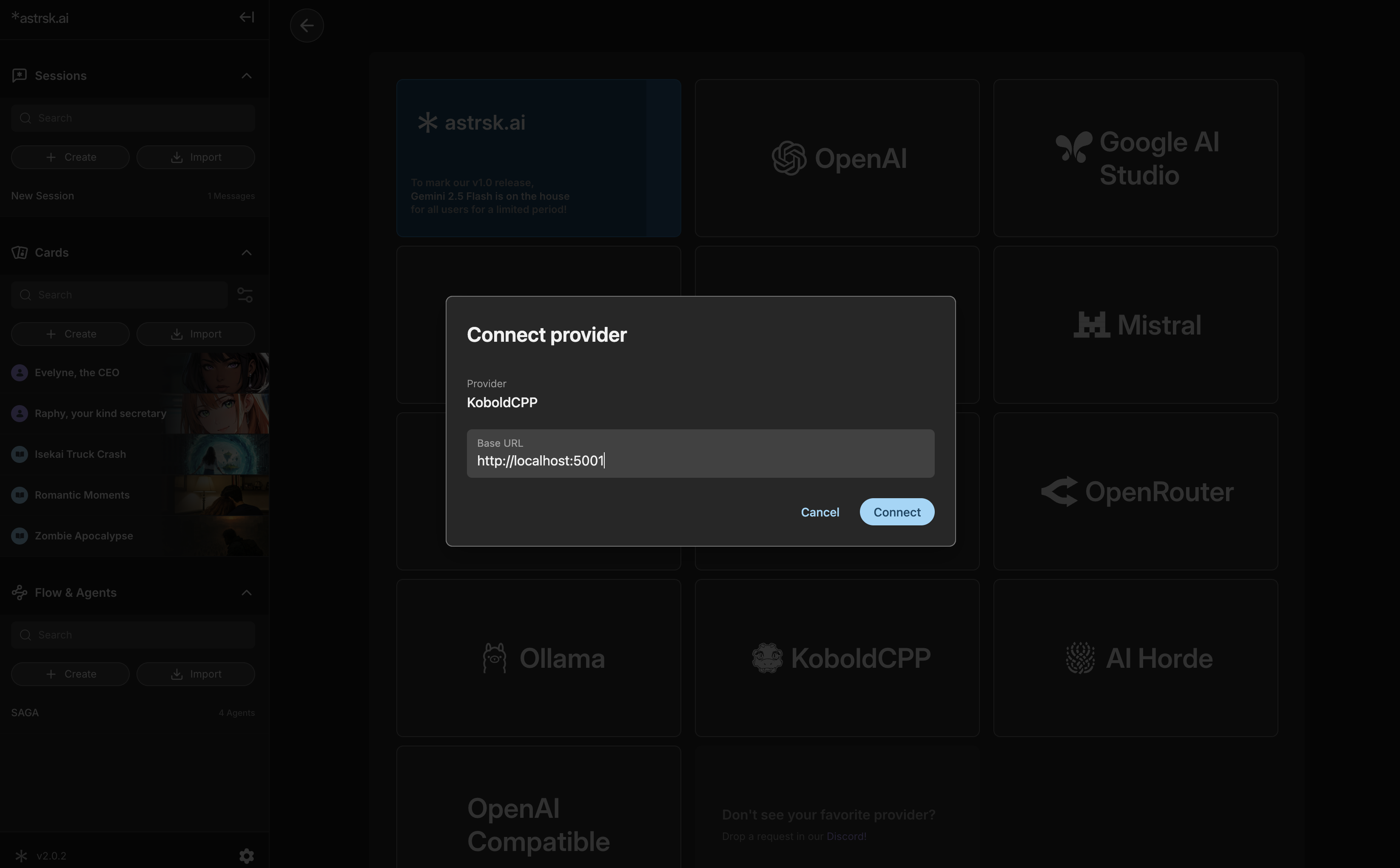 Connect KoboldCPP